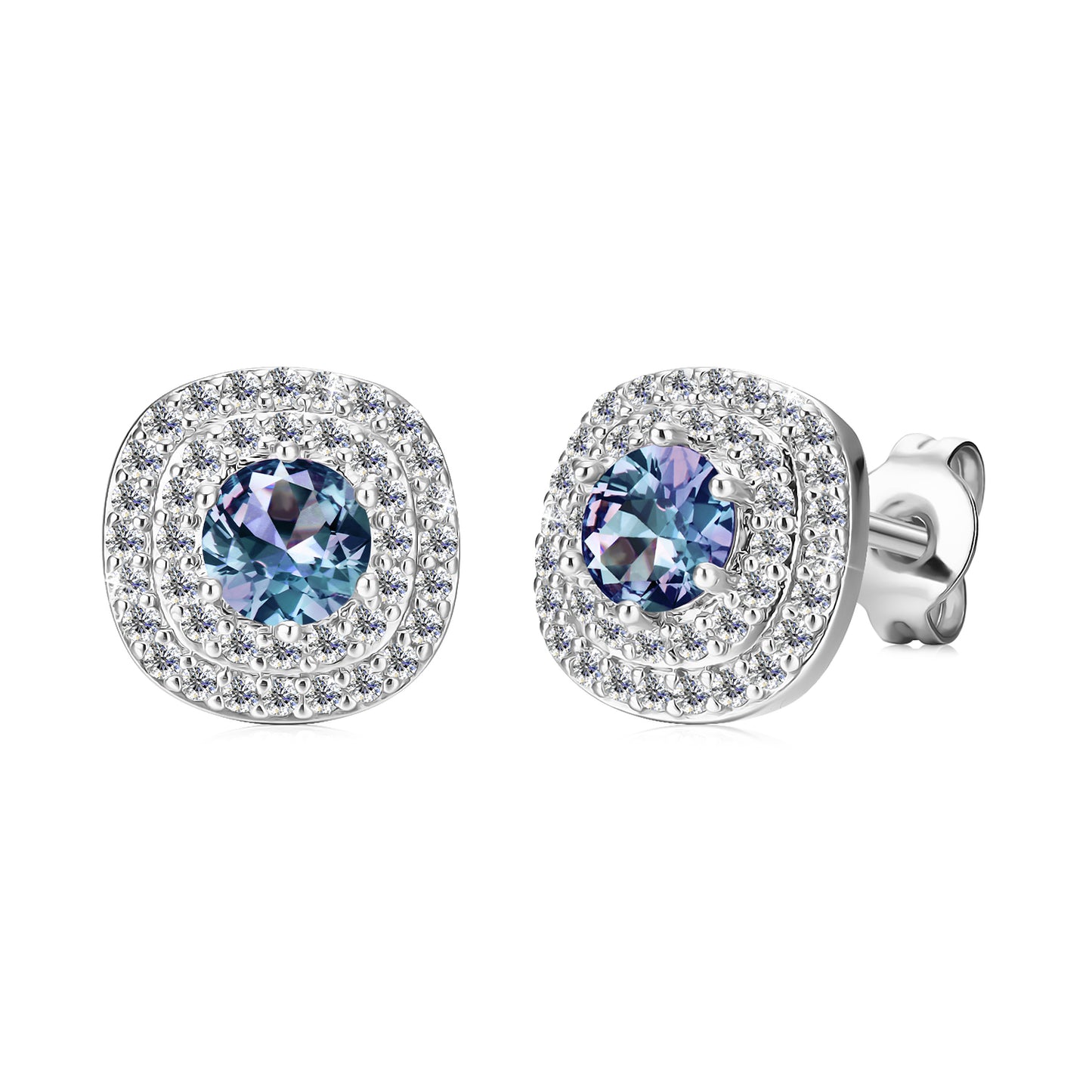Aros Saqqara Plata 925 con Alexandrita de 4mm
