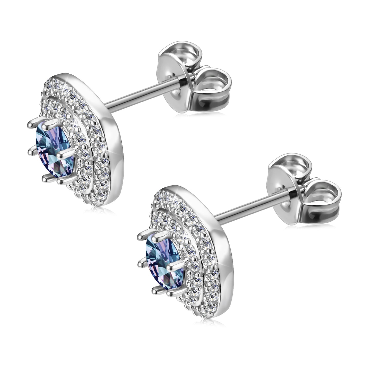 Aros Saqqara Plata 925 con Alexandrita de 4mm