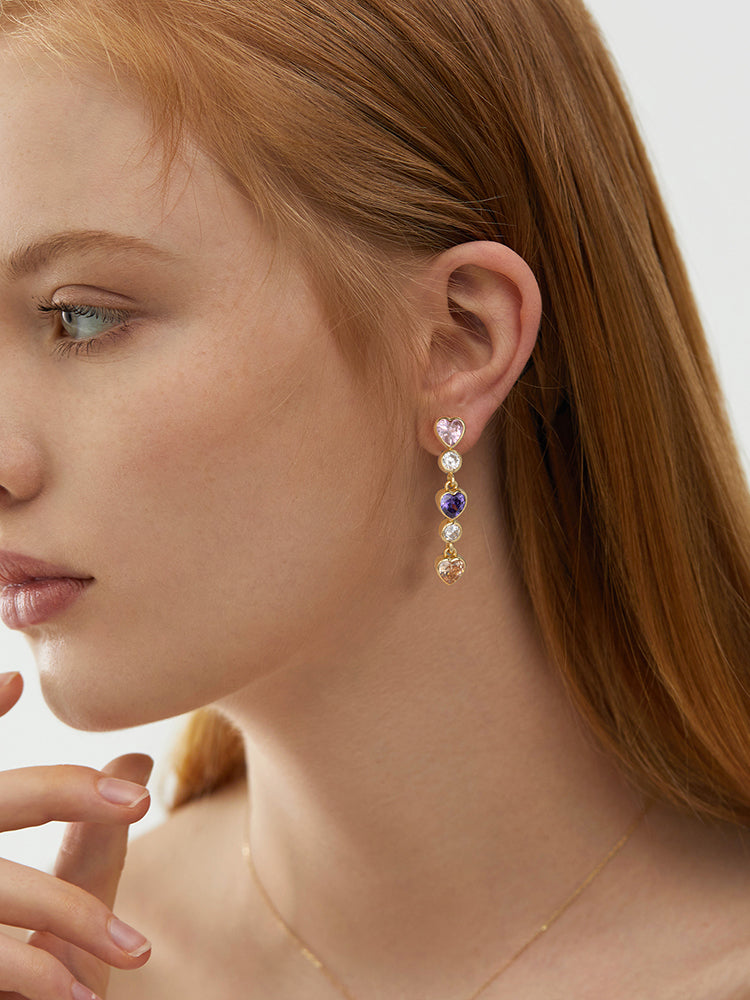 Aros de Plata 925 Rodinados y Cristales Austriacos.Tamaño 34x6mm