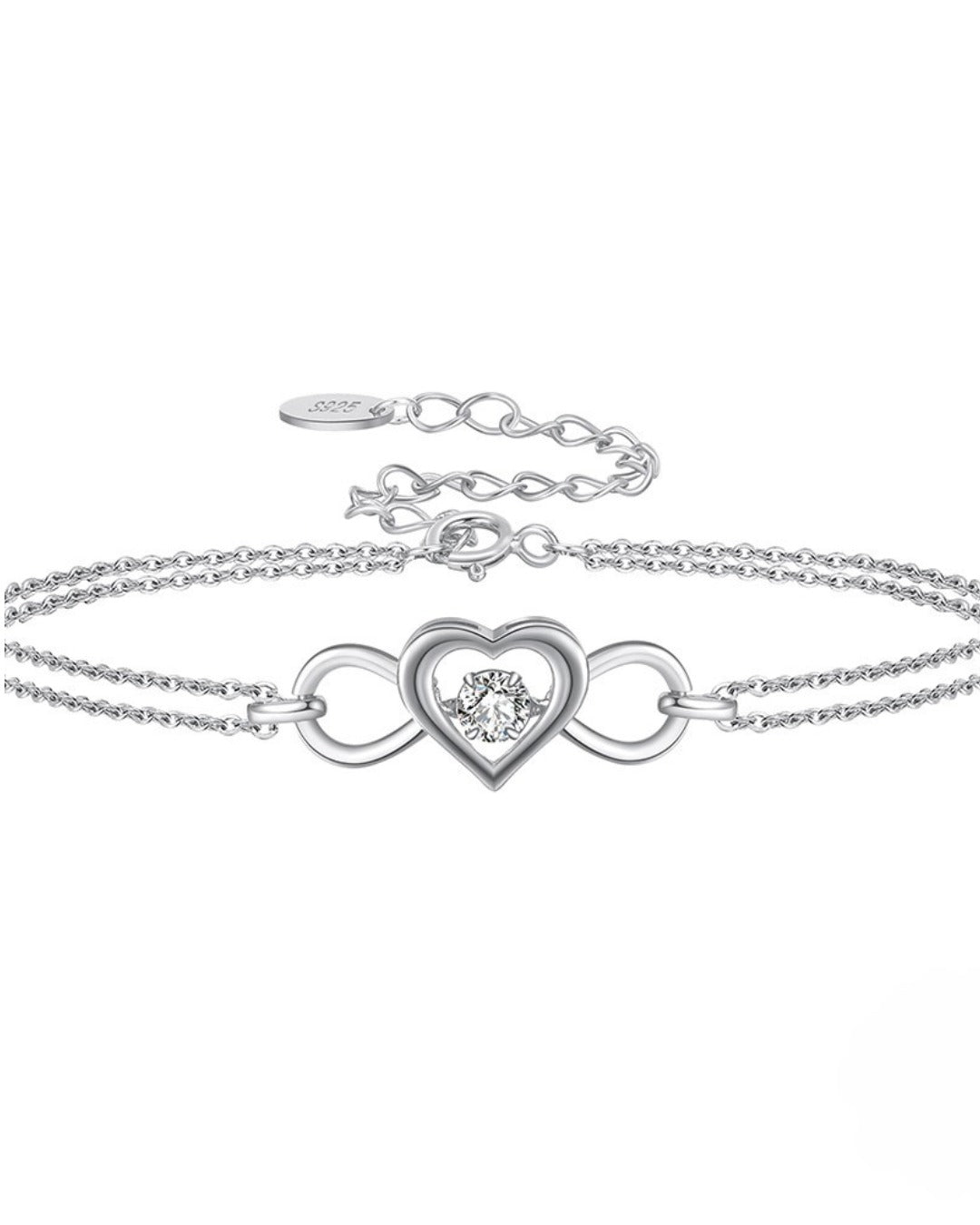 Pulsera Plata 925 Rodinada. Largo 16.5+5 cm