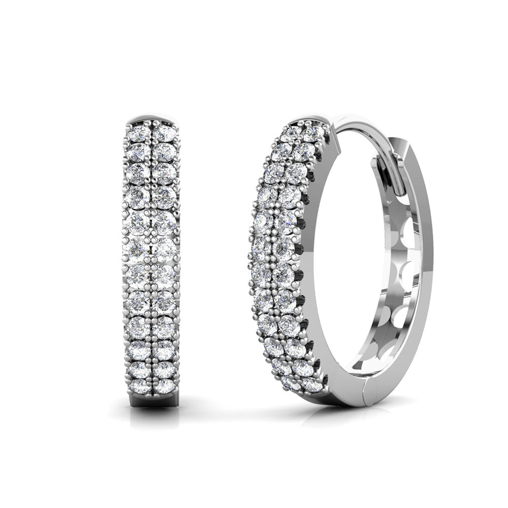 Aros Taygeta Plata 925 con Moissanita de 0.01 Quilates