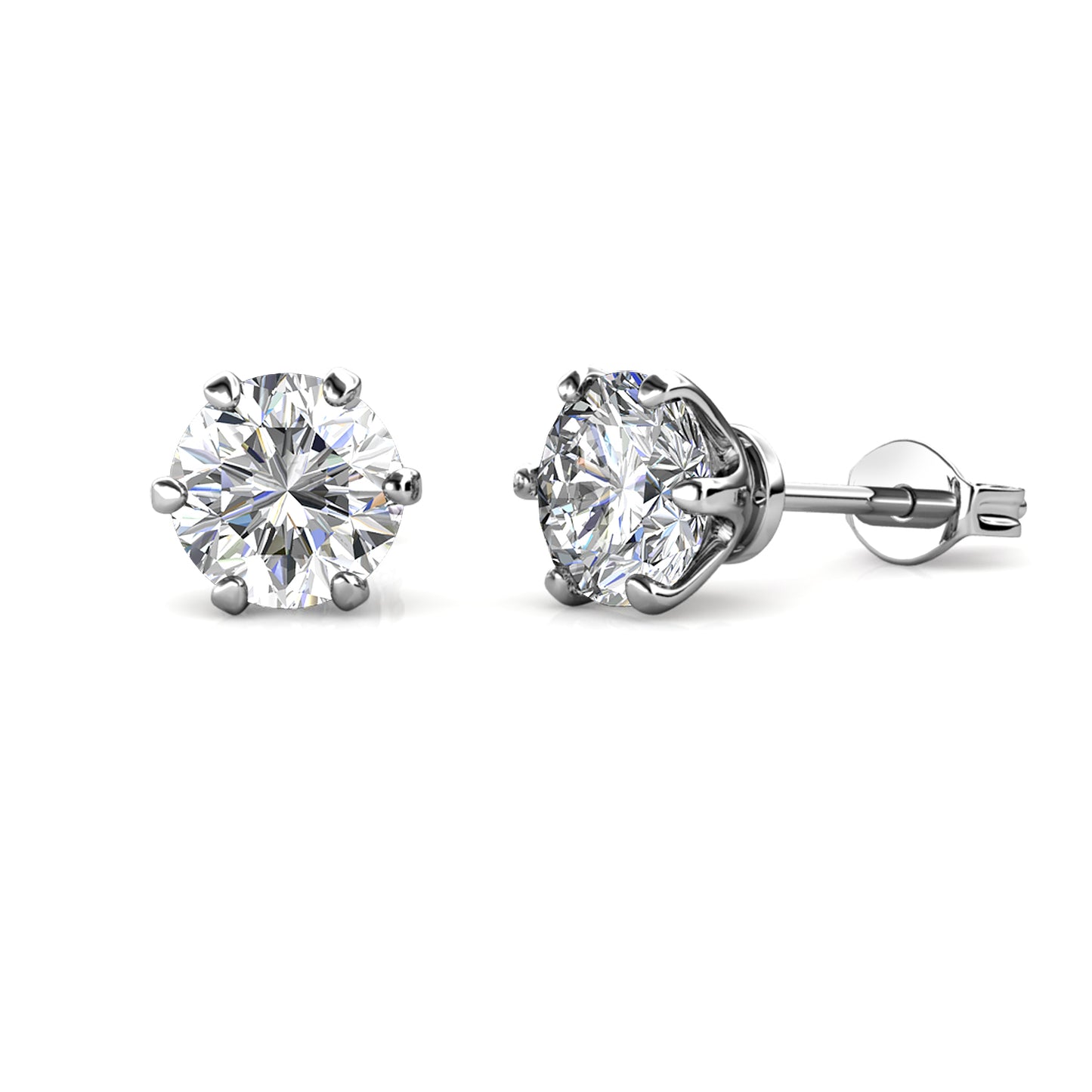 Aros Wolf-Rayet Plata 925 con Moissanita de 0.5 Quilates