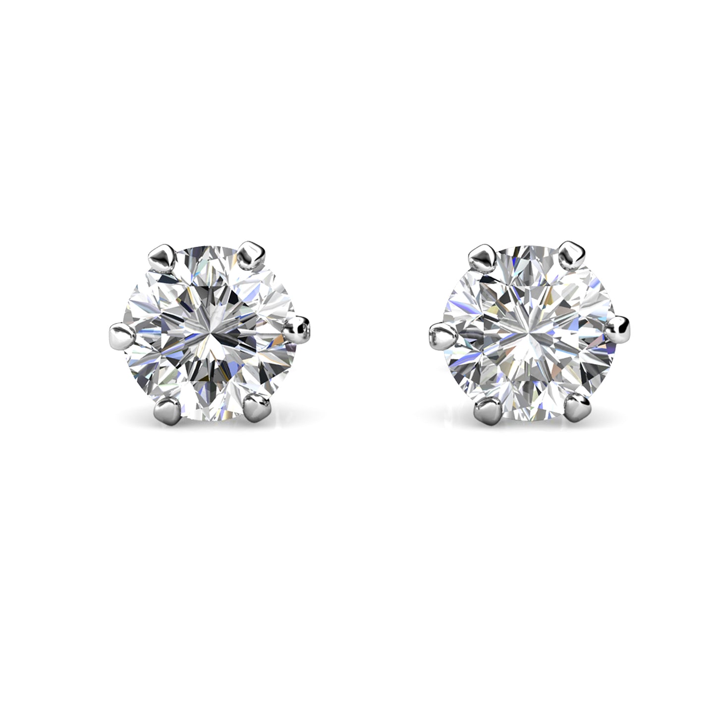 Aros Taygeta Plata 925 con Moissanita de 0.01 Quilates