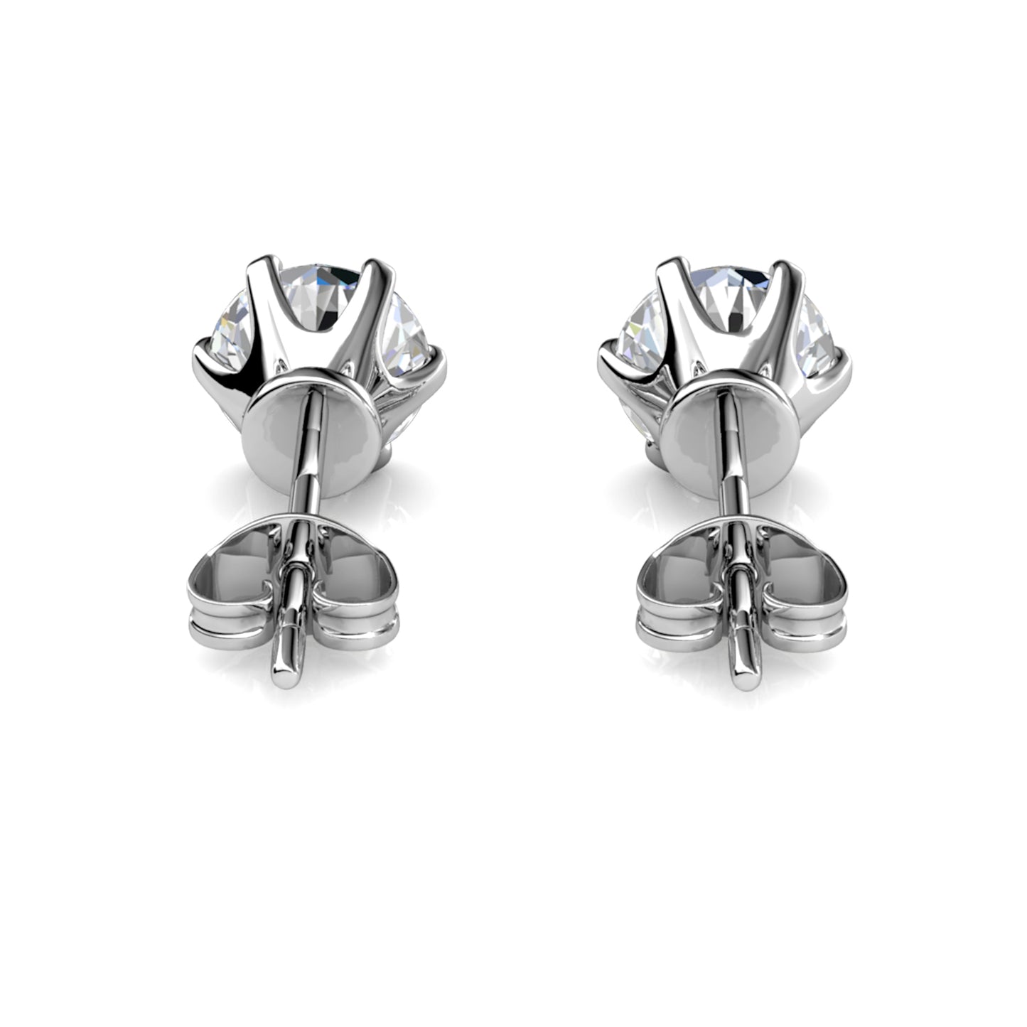 Aros Taygeta Plata 925 con Moissanita de 0.01 Quilates