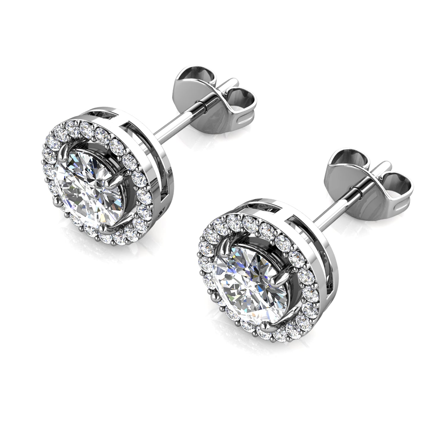 Aros Couronne Boreale B Plata 925 con Moissanita de 0.5 Quilates