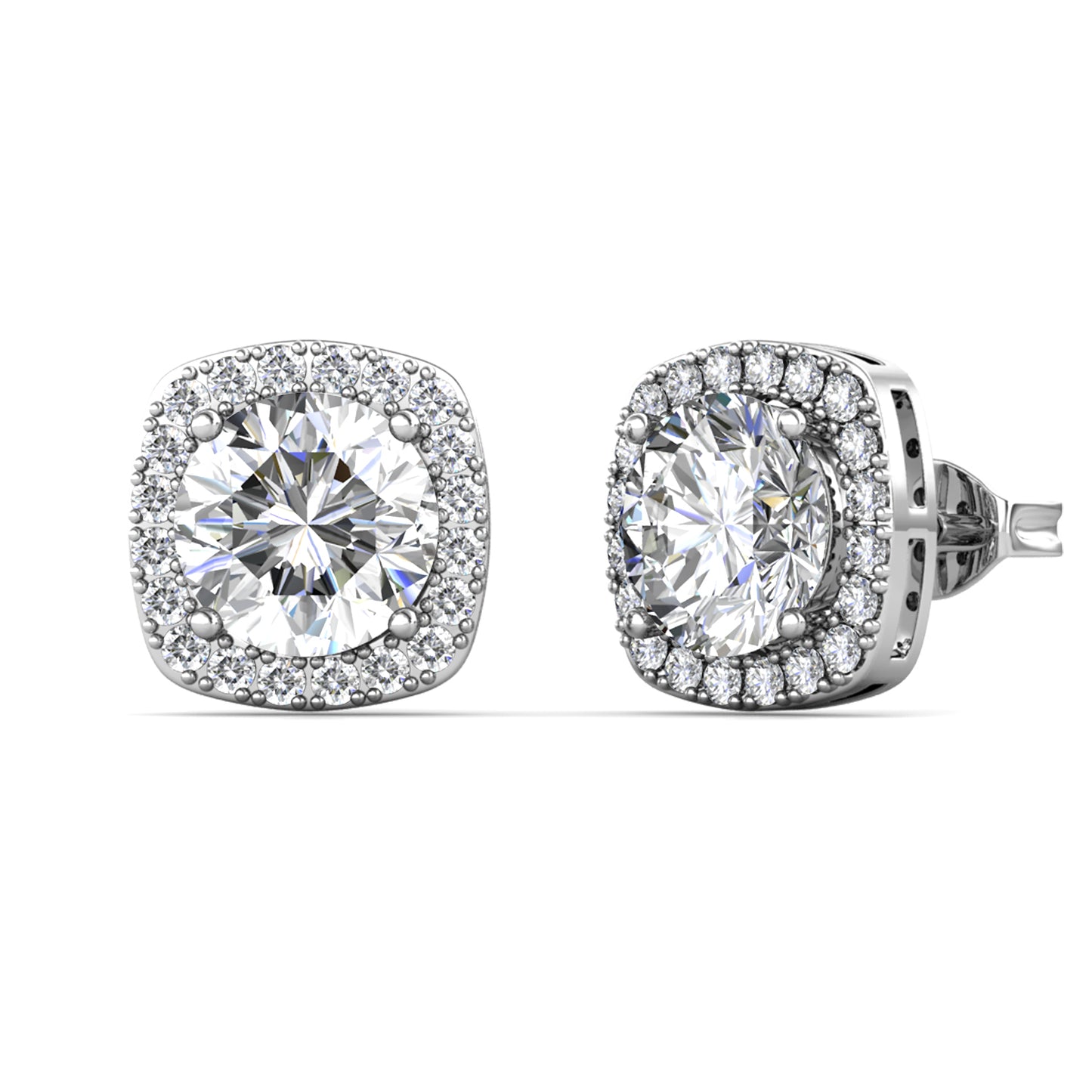 Aros Couronne Australis B Plata 925 con Moissanita de 0.5 Quilates
