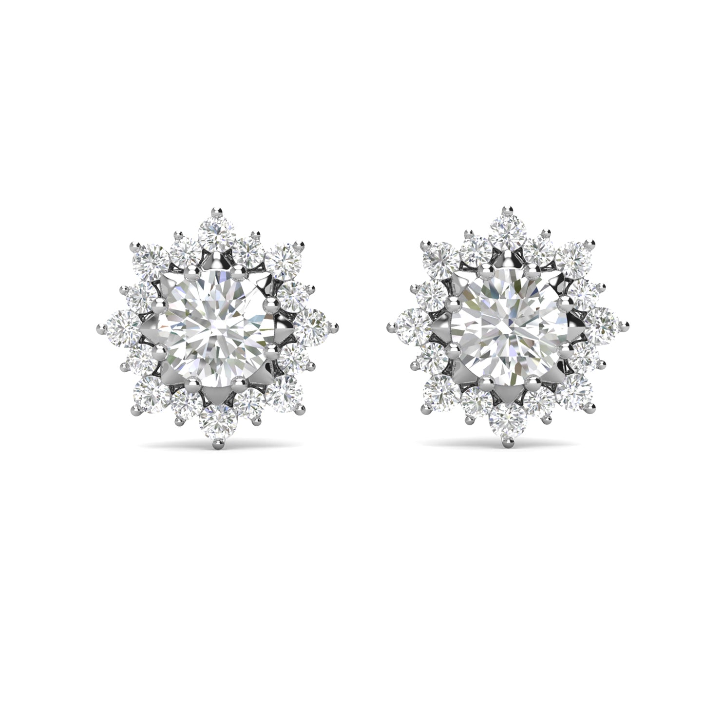 Aros Aldhafera Plata 925 con Moissanita de 0.25 Quilates