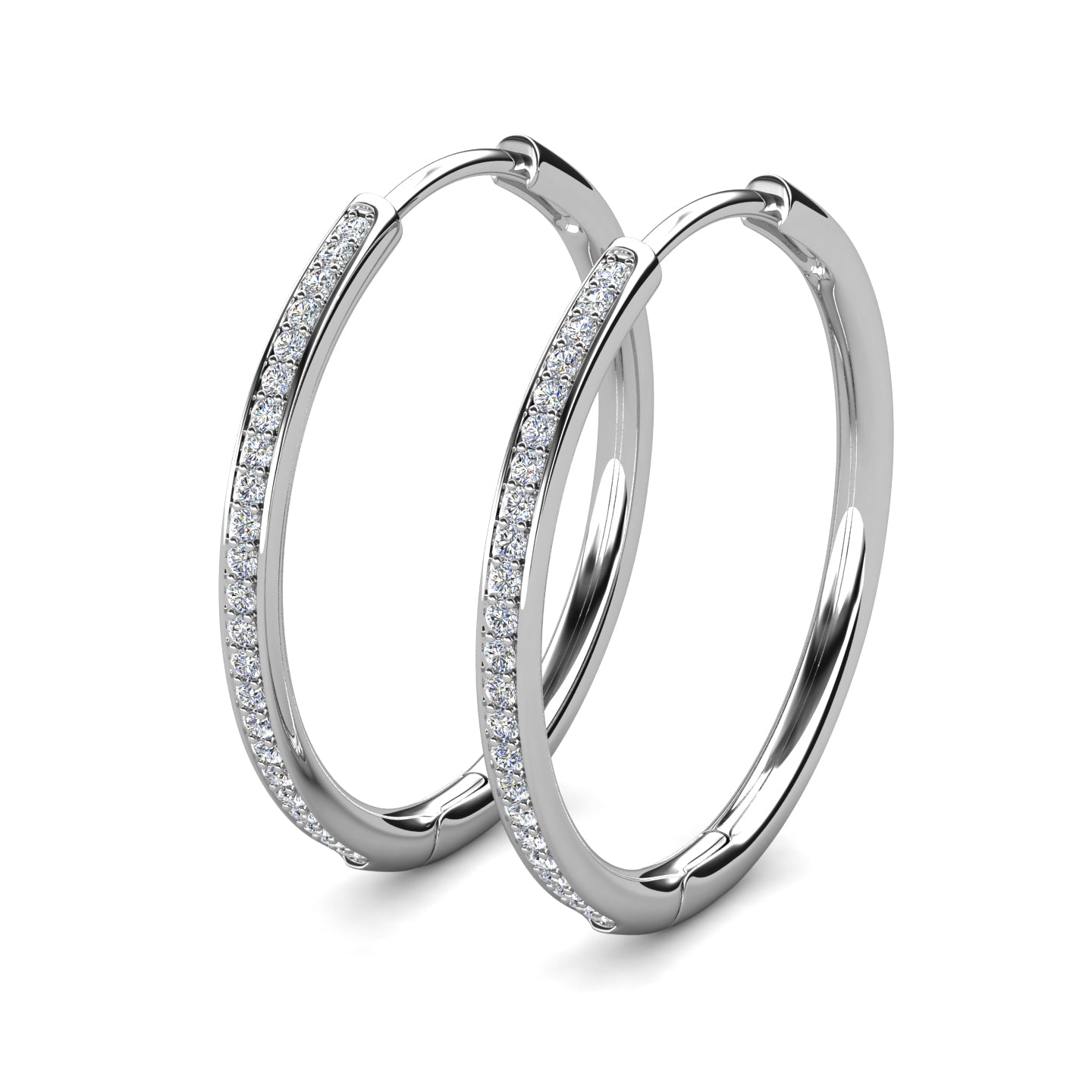 Aros Algieba Plata 925 con Moissanita de 0.01 Quilates