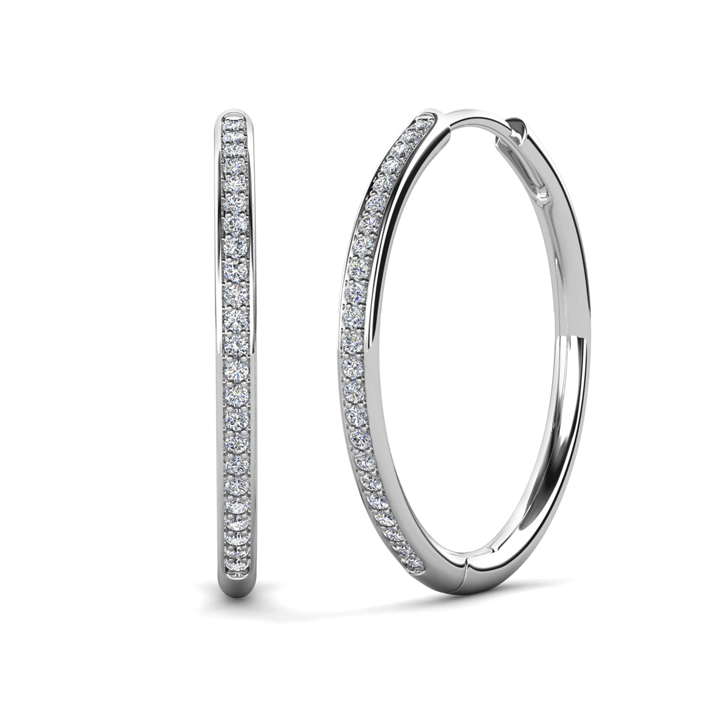 Aros Algieba Plata 925 con Moissanita de 0.01 Quilates