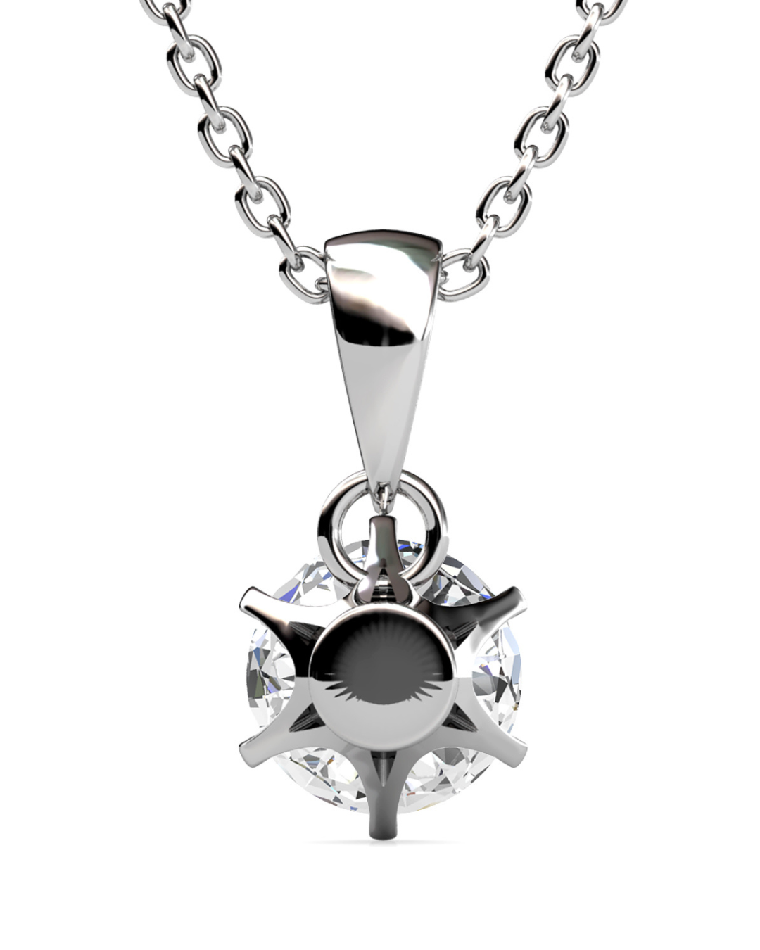 Collar WOLF-RAYET Plata 925 con Moissanita de 1 Quilate