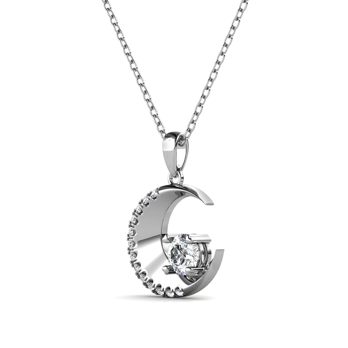 Collar CALCIOPE PM Plata 925 con Moissanita de O.5 Quilates