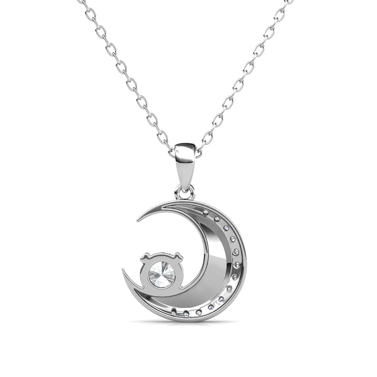Collar CALCIOPE PM Plata 925 con Moissanita de O.5 Quilates