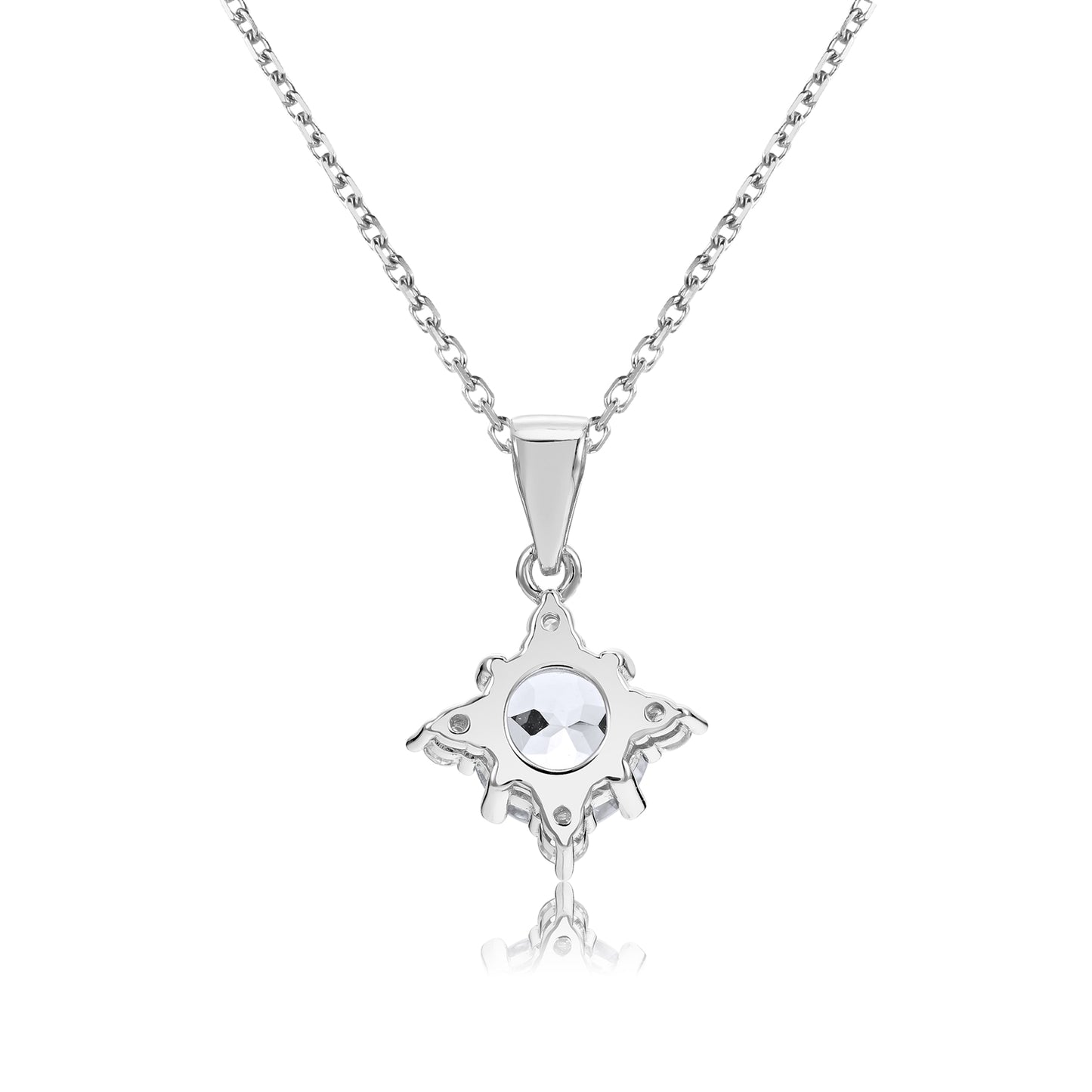 Collar ALGIEBA Plata 925 con Moissanita de 1.3 Quilates