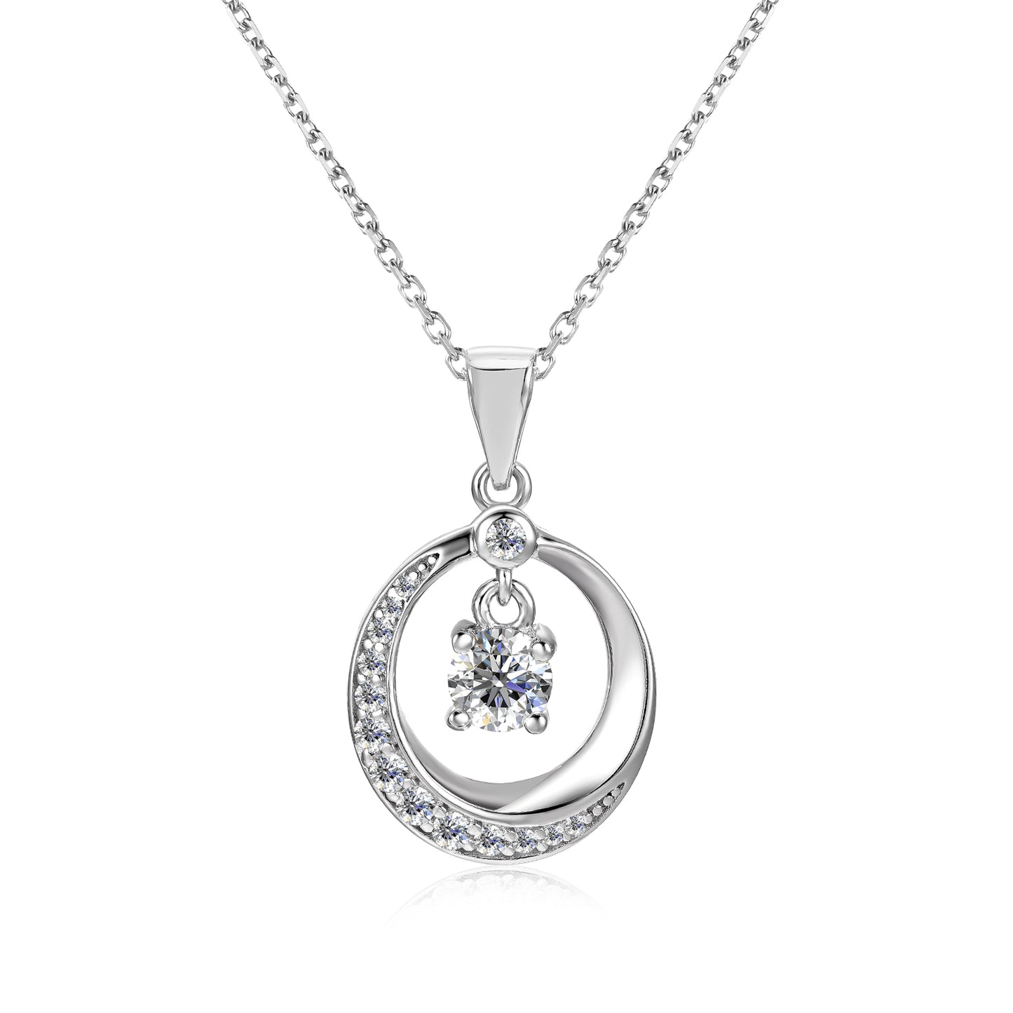 Collar MESARTHIN PM Plata 925 con Moissanita de 0.5 Quilate