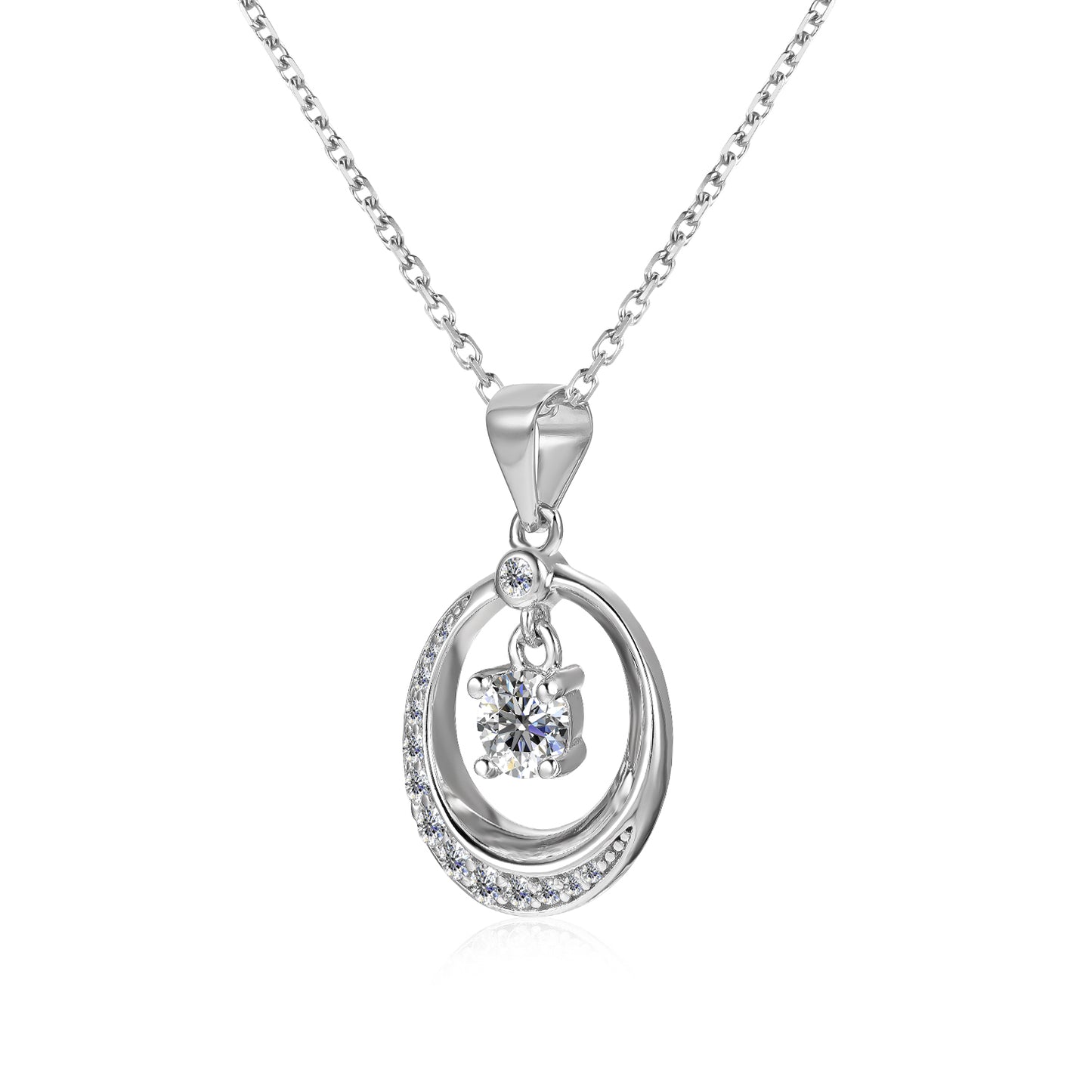 Collar MESARTHIN PM Plata 925 con Moissanita de 0.5 Quilate