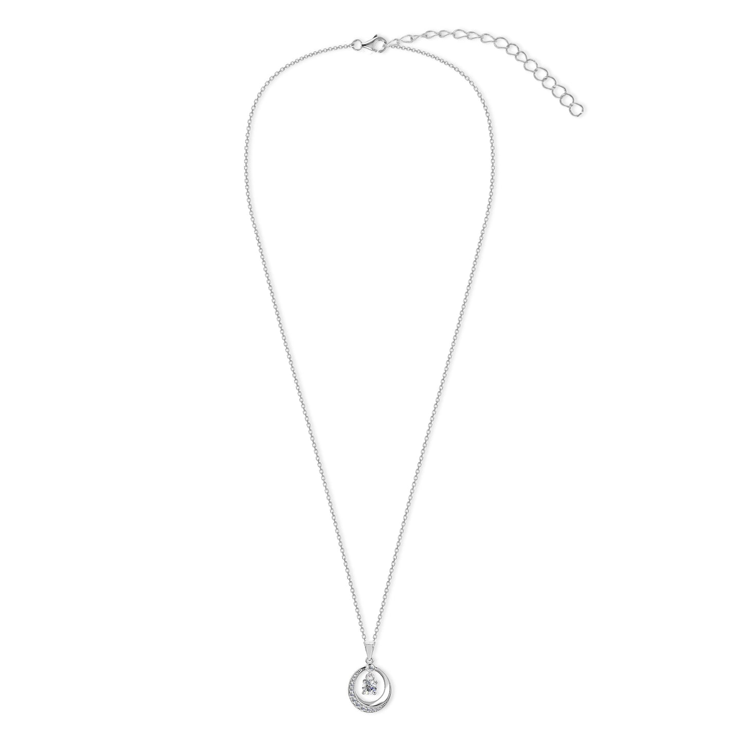 Collar MESARTHIN PM Plata 925 con Moissanita de 0.5 Quilate