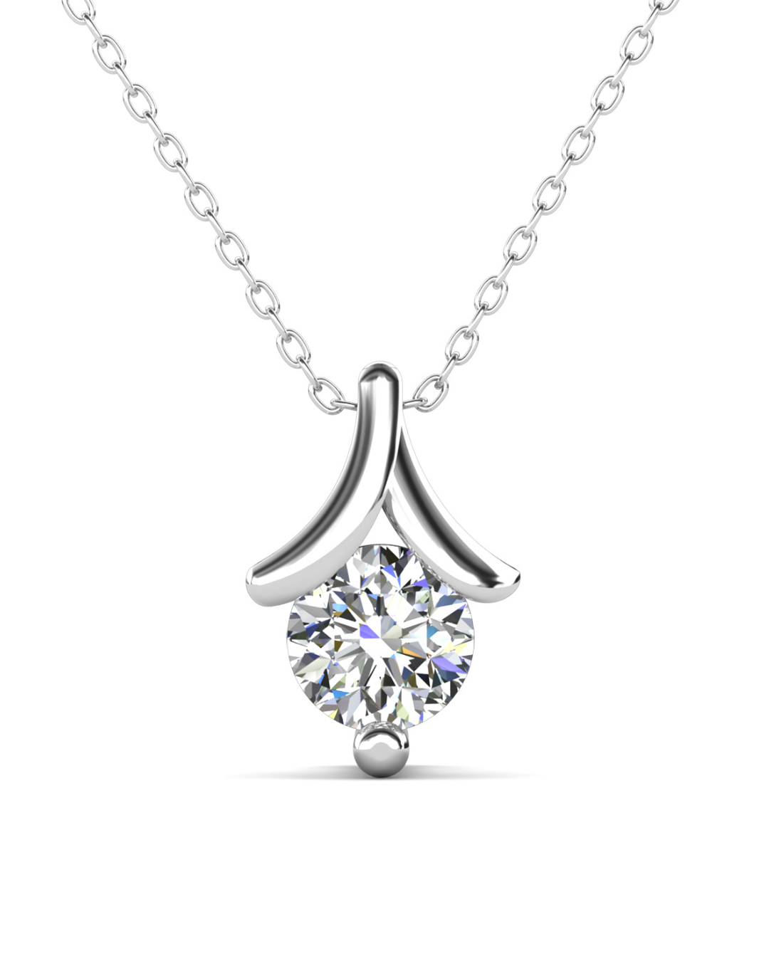 Collar LE COEUR DU LION Plata 925 con Moissanita 1 Quilate