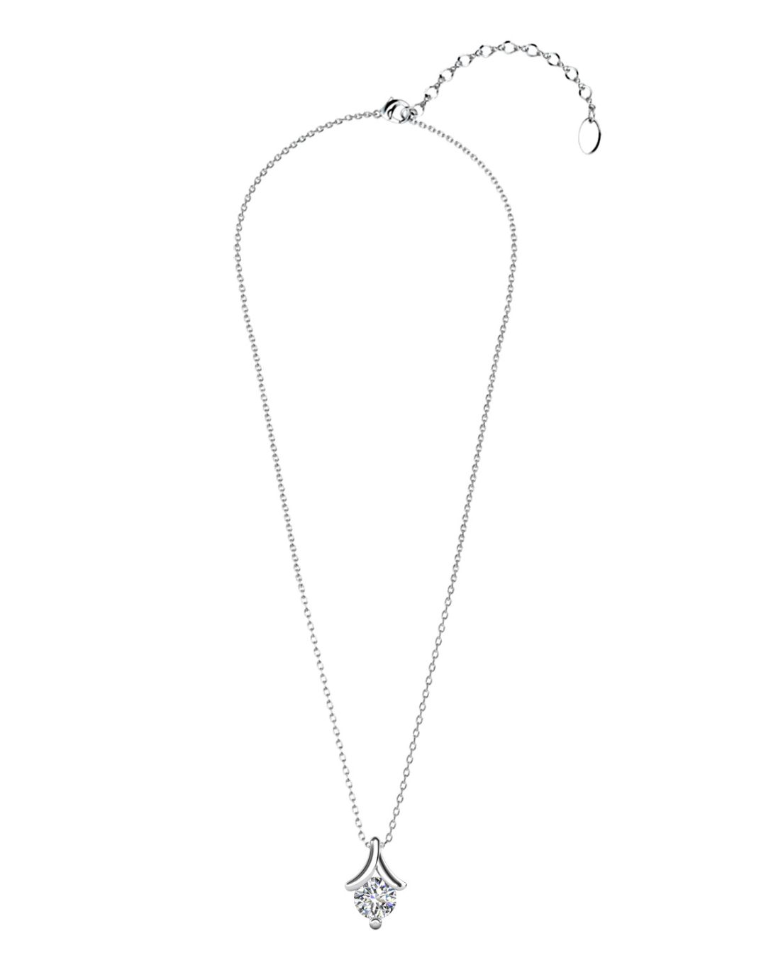 Collar LE COEUR DU LION Plata 925 con Moissanita 1 Quilate