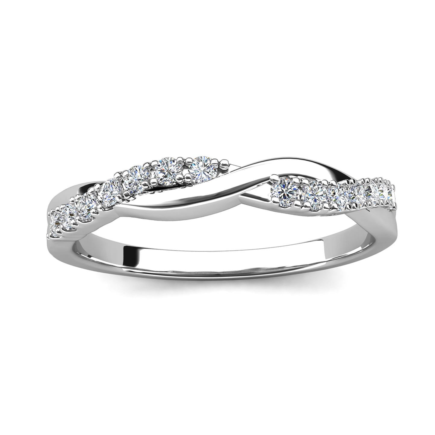 Anillo Sterope Plata 925 con Moissanita de 0.02 Quilate