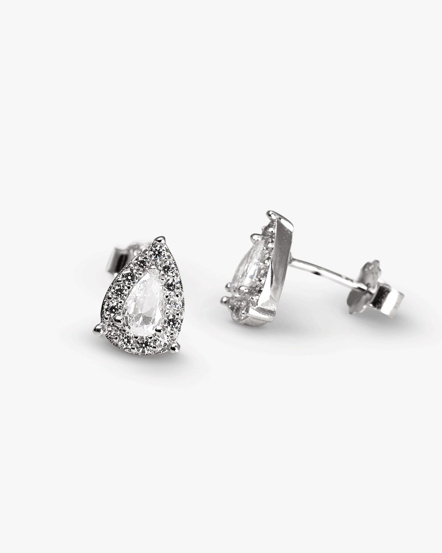 Aros Lyon Plata 925 Rodinada de 10mm. Cristal Swarovski