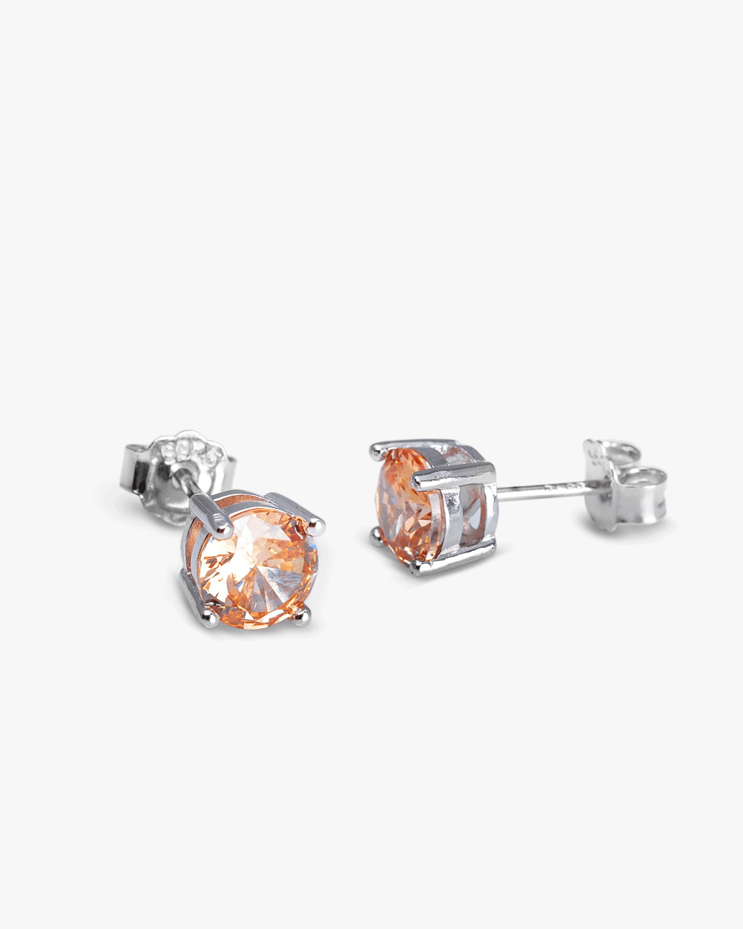 Aros Lumineux Topaze 6 Plata 925 Rodinada de 6mm. Cristal Swarovski