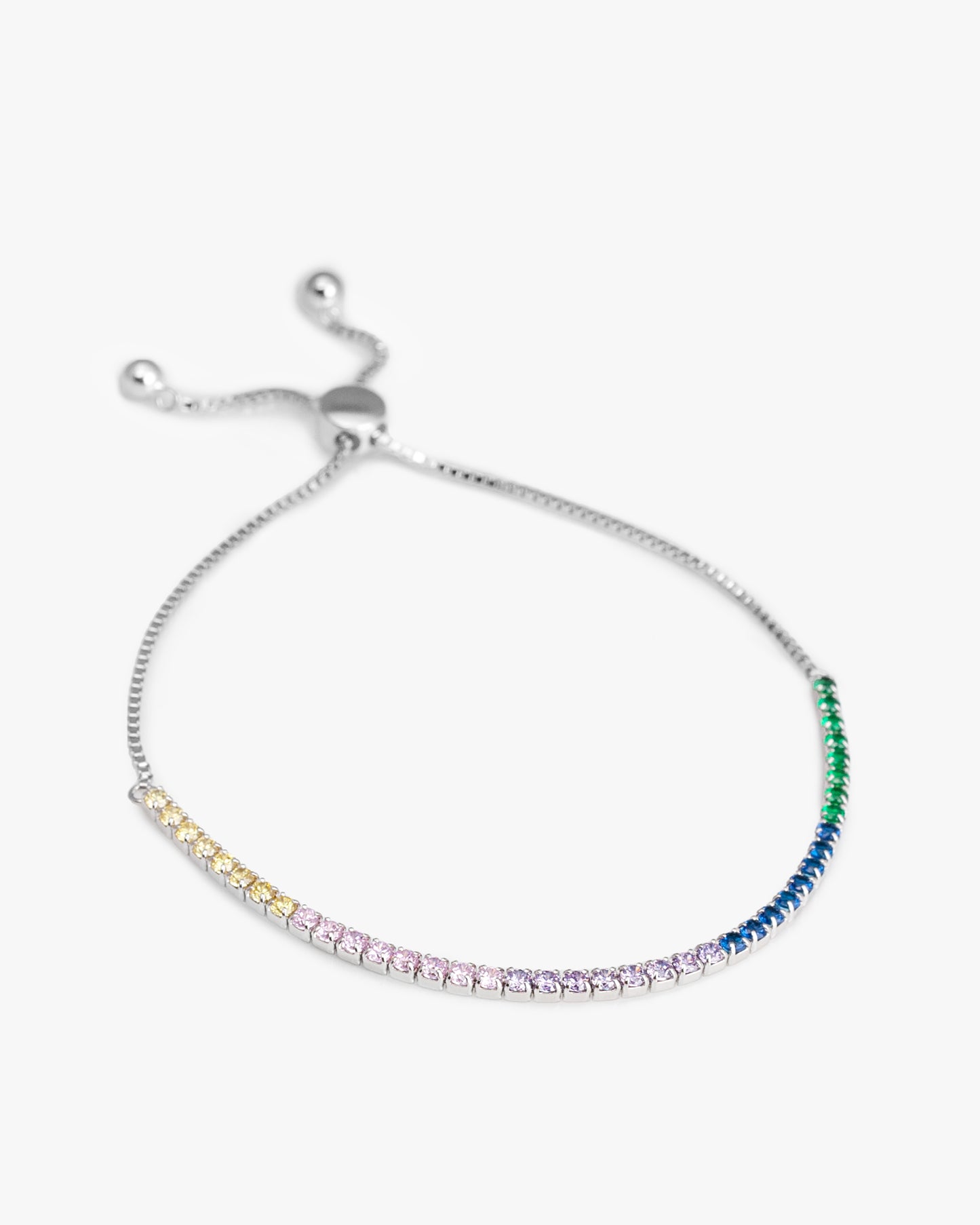 Pulsera Plata 925 Arc-en-ciel