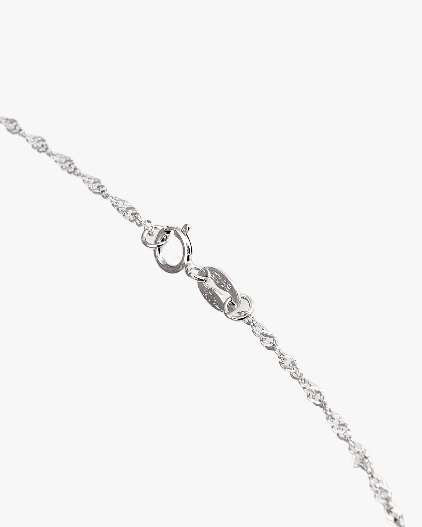 Cadena Plata 925 Twieted Curb Singapore Rope
