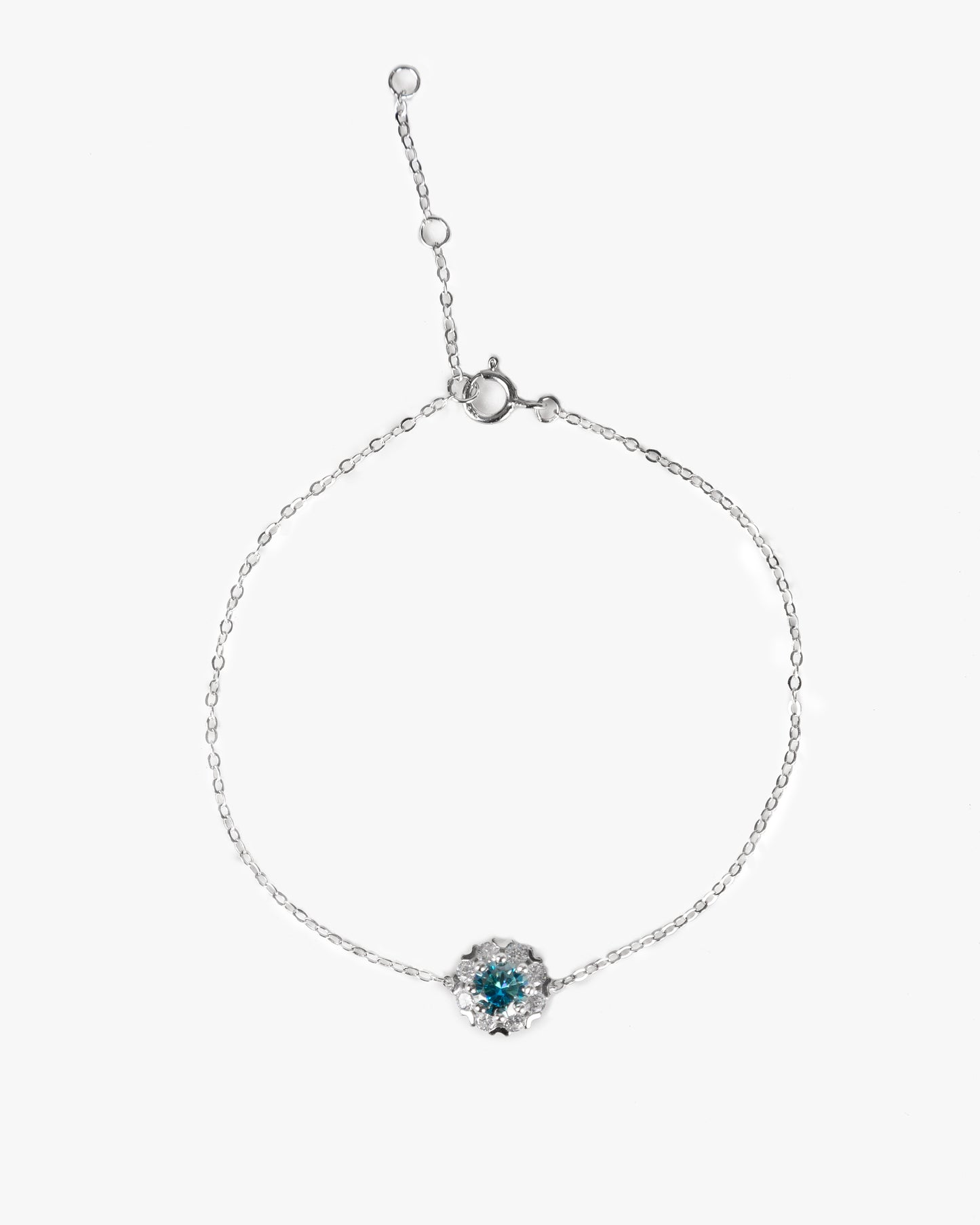 Pulsera LUMIERE DU CIEL Plata 925 con Moissanita de 0.5 Quilate