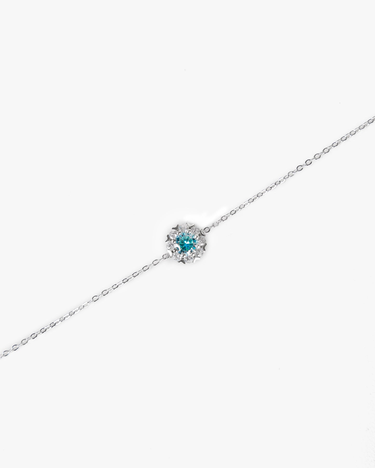 Pulsera LUMIERE DU CIEL Plata 925 con Moissanita de 0.5 Quilate