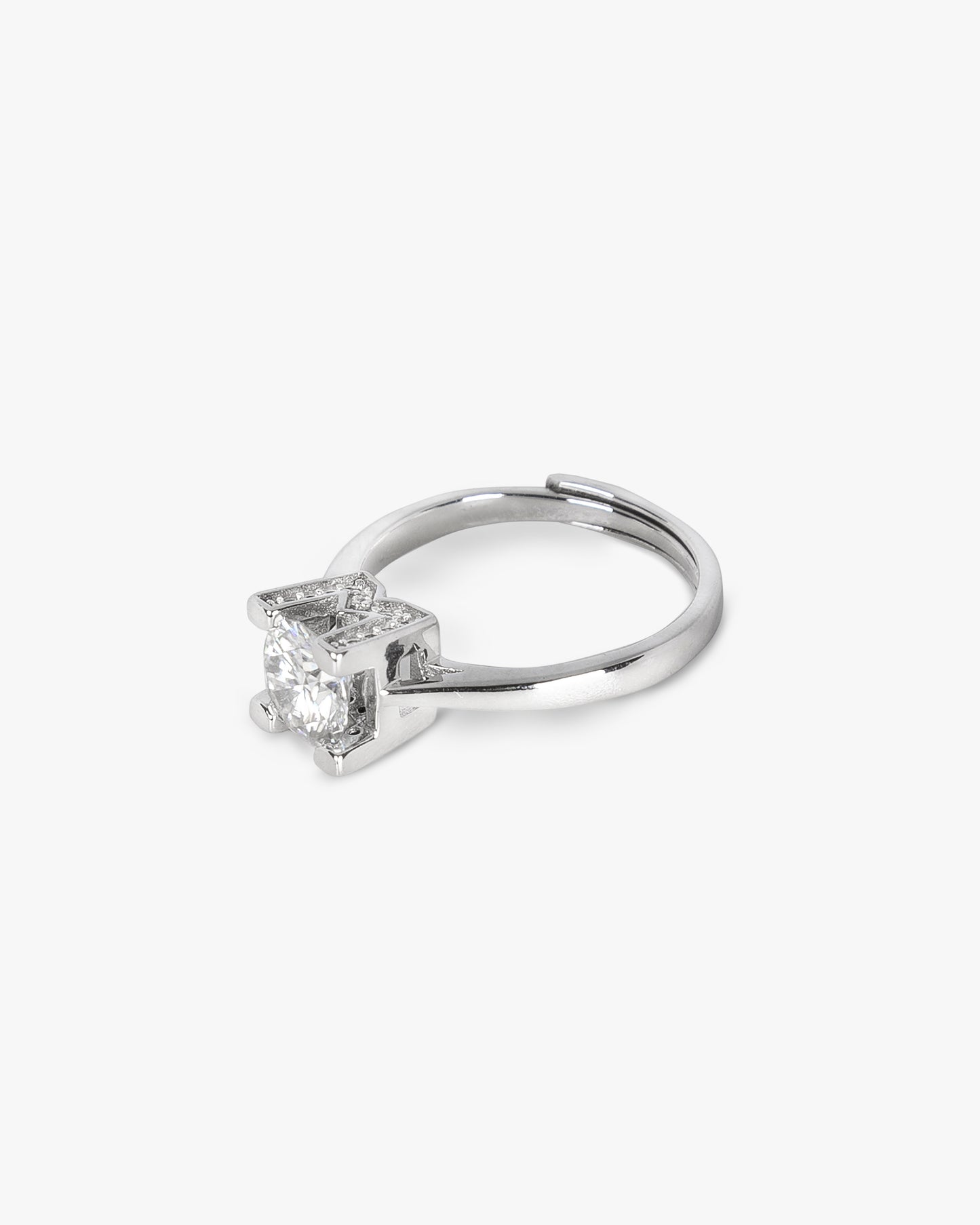 Anillo LE COEUR DU LION Plata 925 con Moissanita de 1 Quilate