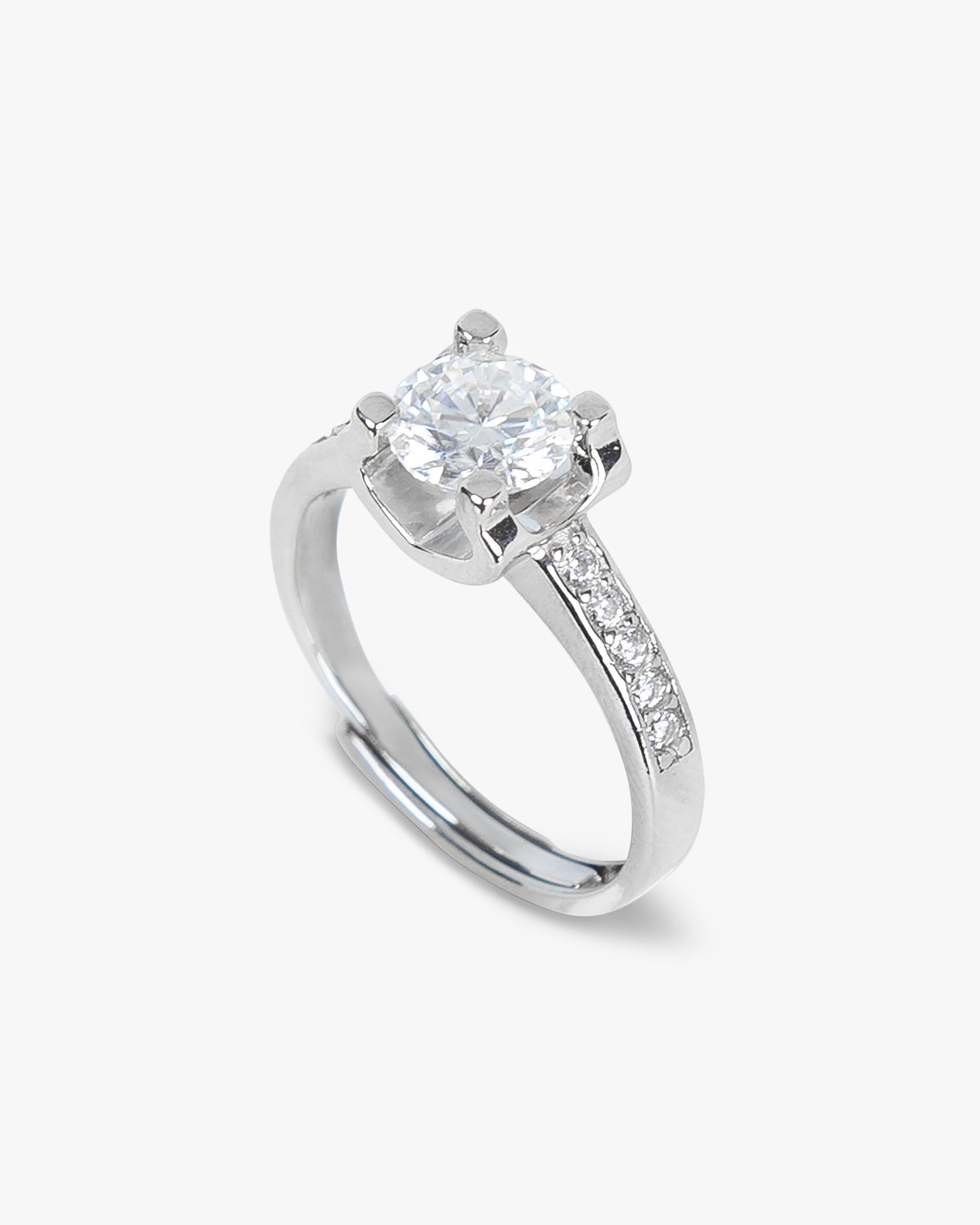 Anillo DUHR Plata 925 con Moissanita de 1 Quilate