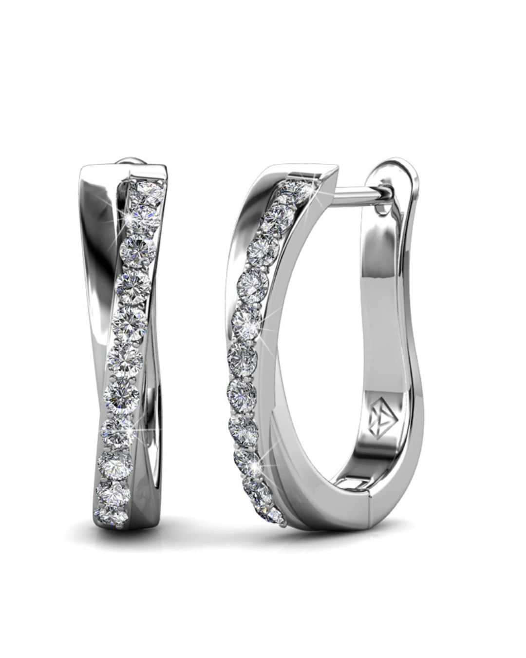 Aros Merope Plata 925 con Moissanita de 0.01 Quilates