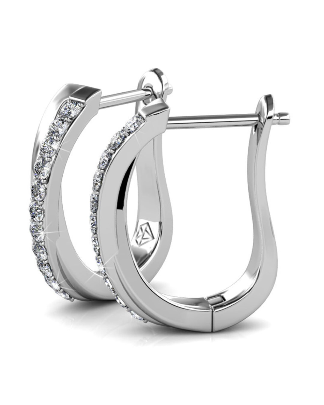 Aros Merope Plata 925 con Moissanita de 0.01 Quilates