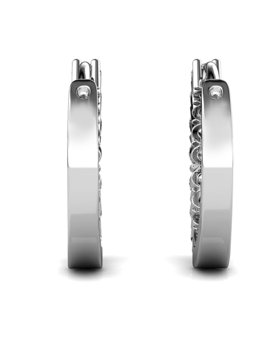 Aros Alcyone Plata 925 con Moissanita de 0.04 Quilates