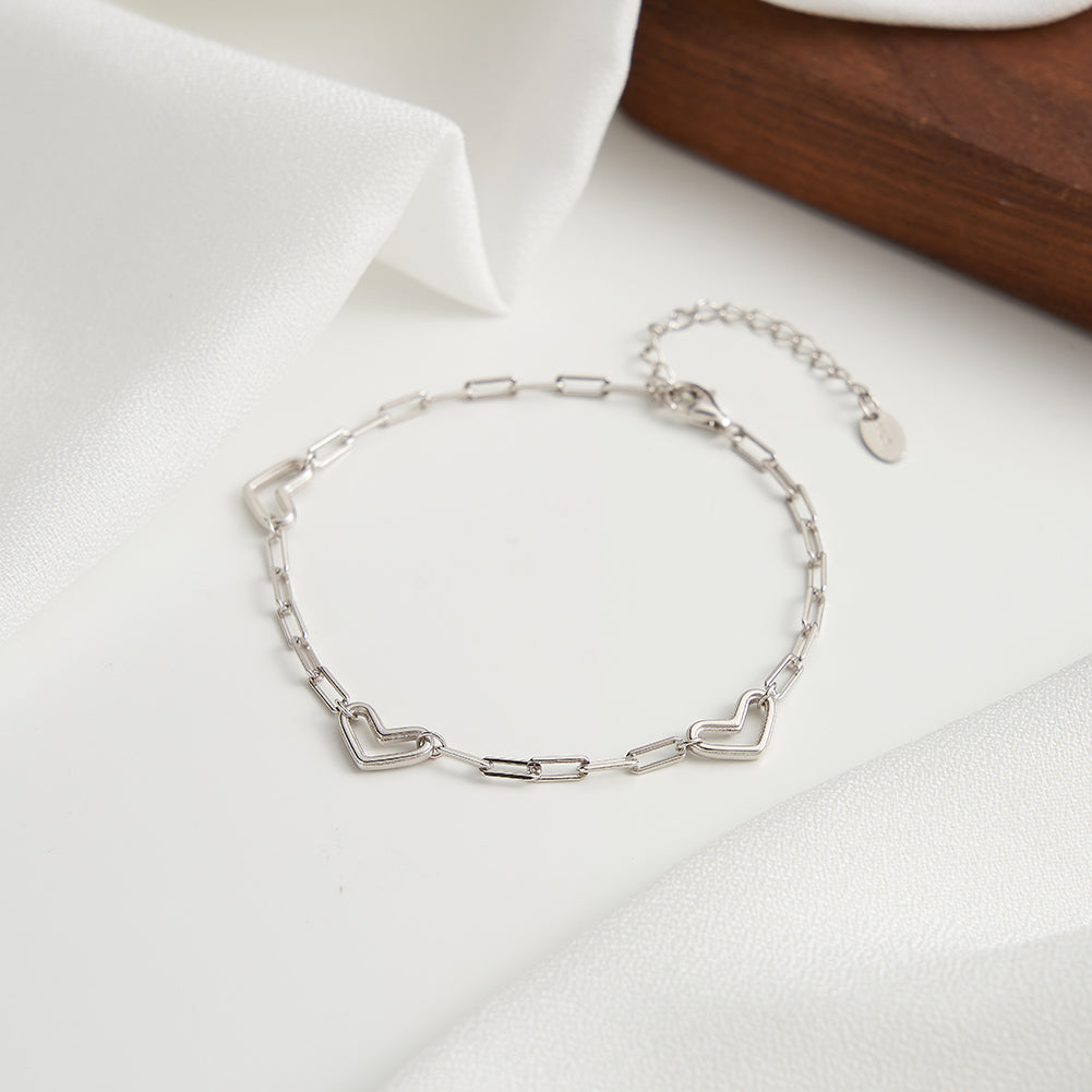 Pulsera Plata 925 Rodinada. Largo 16.5+5 cm
