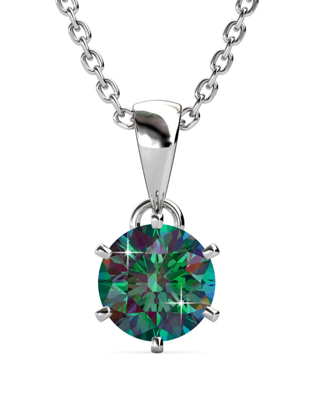 Collar WOLF-RAYET Plata 925 con Moissanita de 1 Quilate