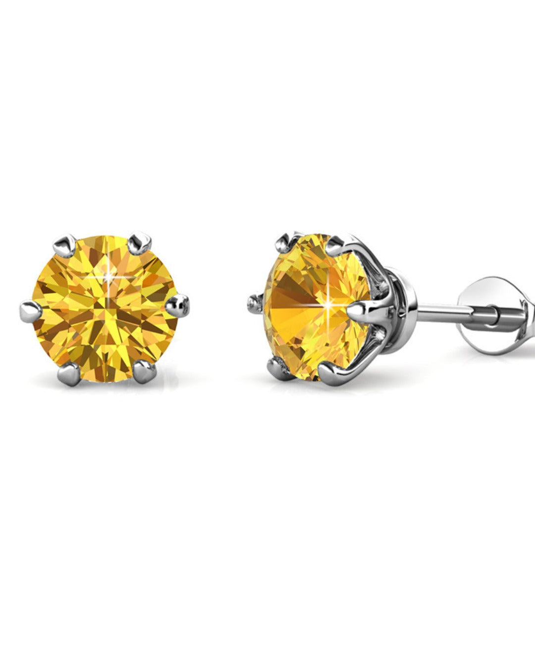 Aros Wolf-Rayet Plata 925 con Moissanita de 0.5 Quilates