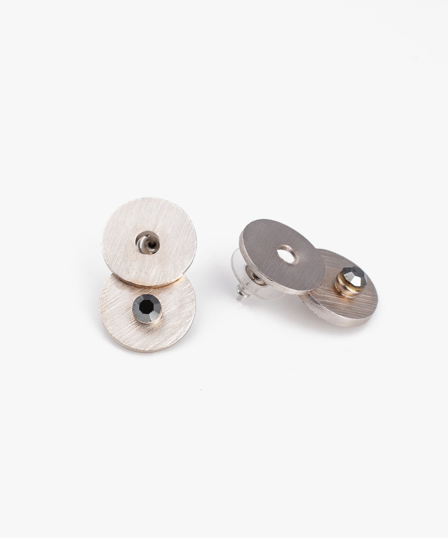 Aros MICENAS Afrodita Baño Plateado Satinado