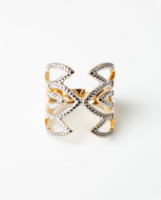 Anillo Baño de Oro 18k/Rodinados