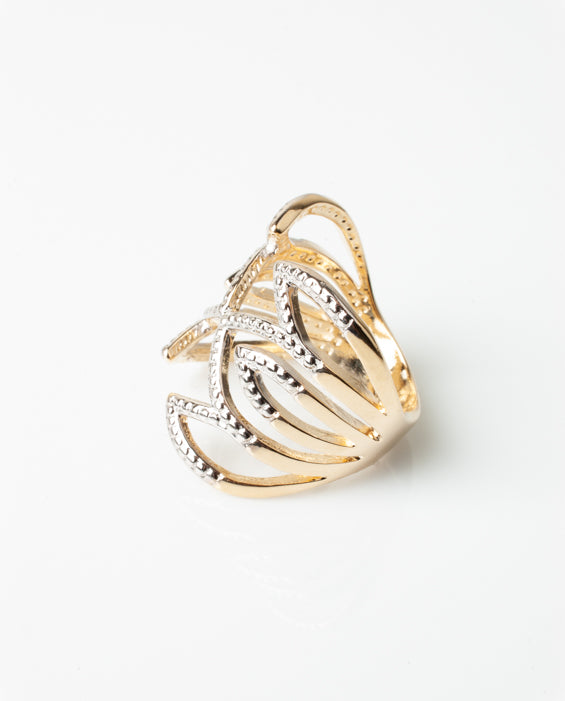 Anillo Baño de Oro 18k/Rodinados