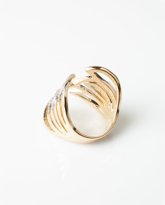 Anillo Baño de Oro 18k/Rodinados
