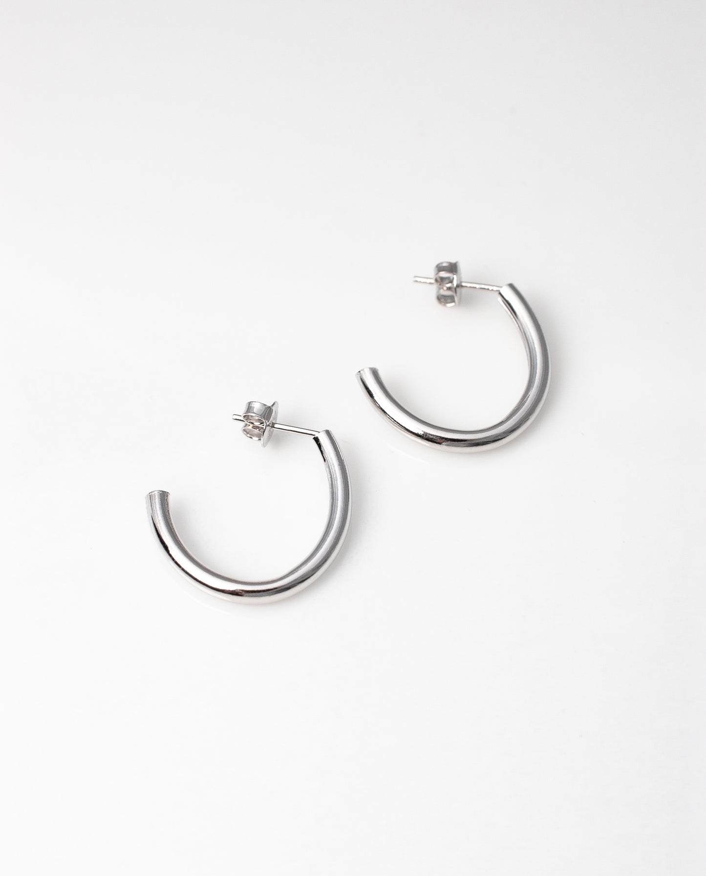 Aros argolla Baño de Rodio de 2.3cm