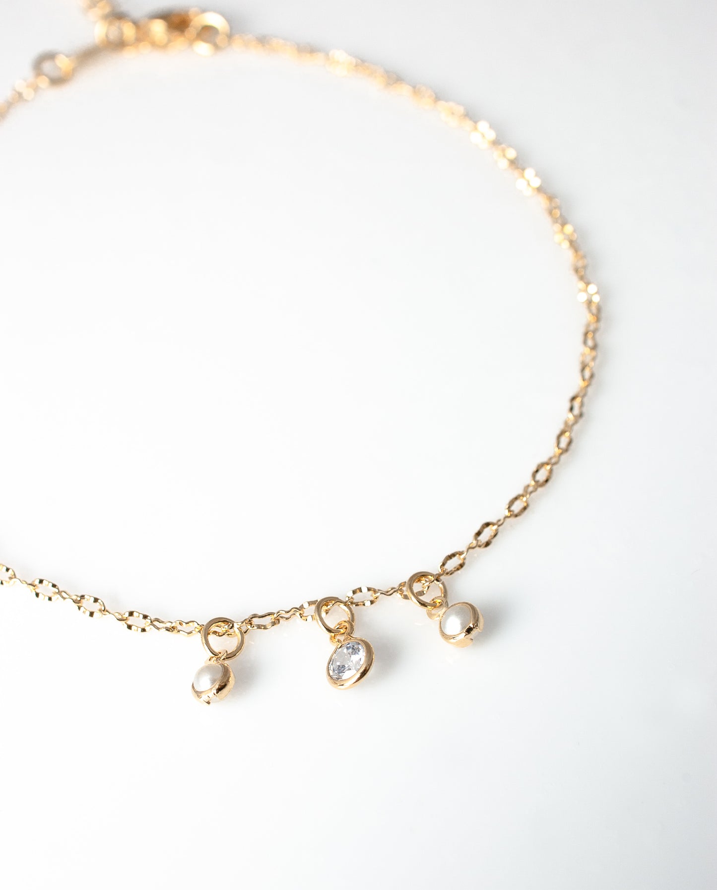 Tobillera MOONLIGHT en Baño de Oro 18k
