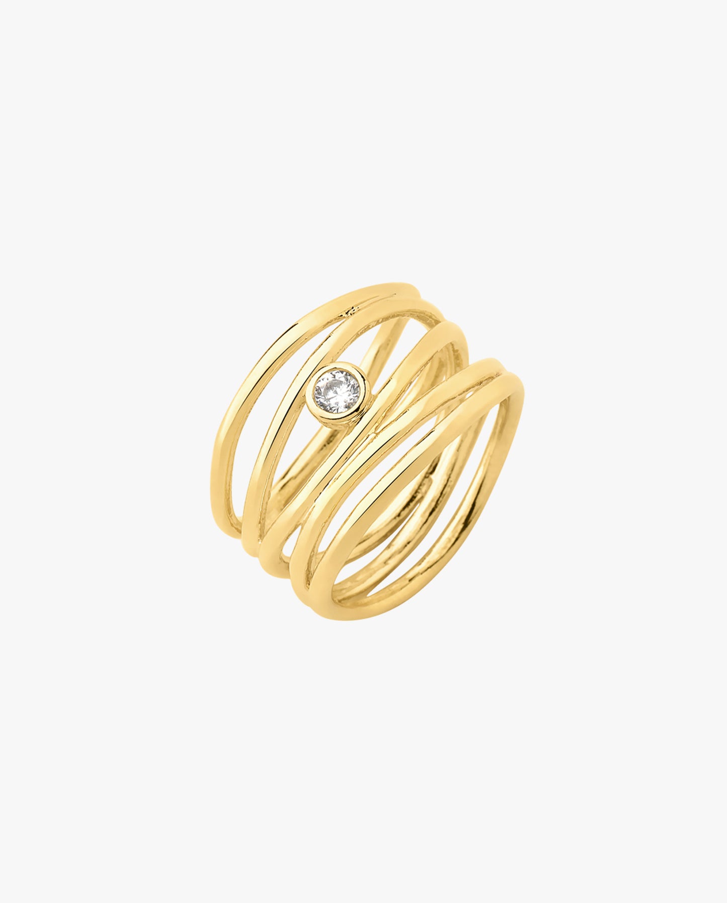 Anillo con Baño de Oro 18k