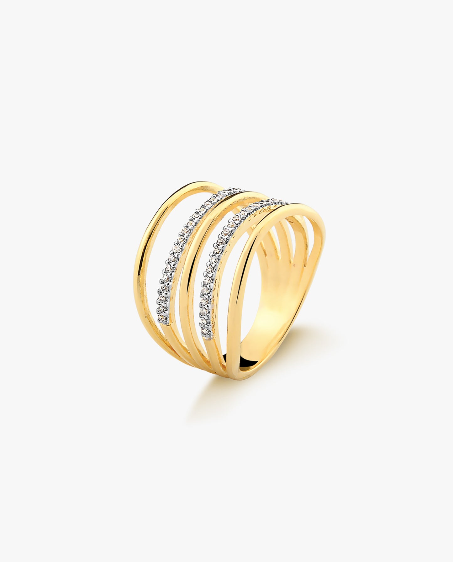 Anillo con Baño de Oro 18k