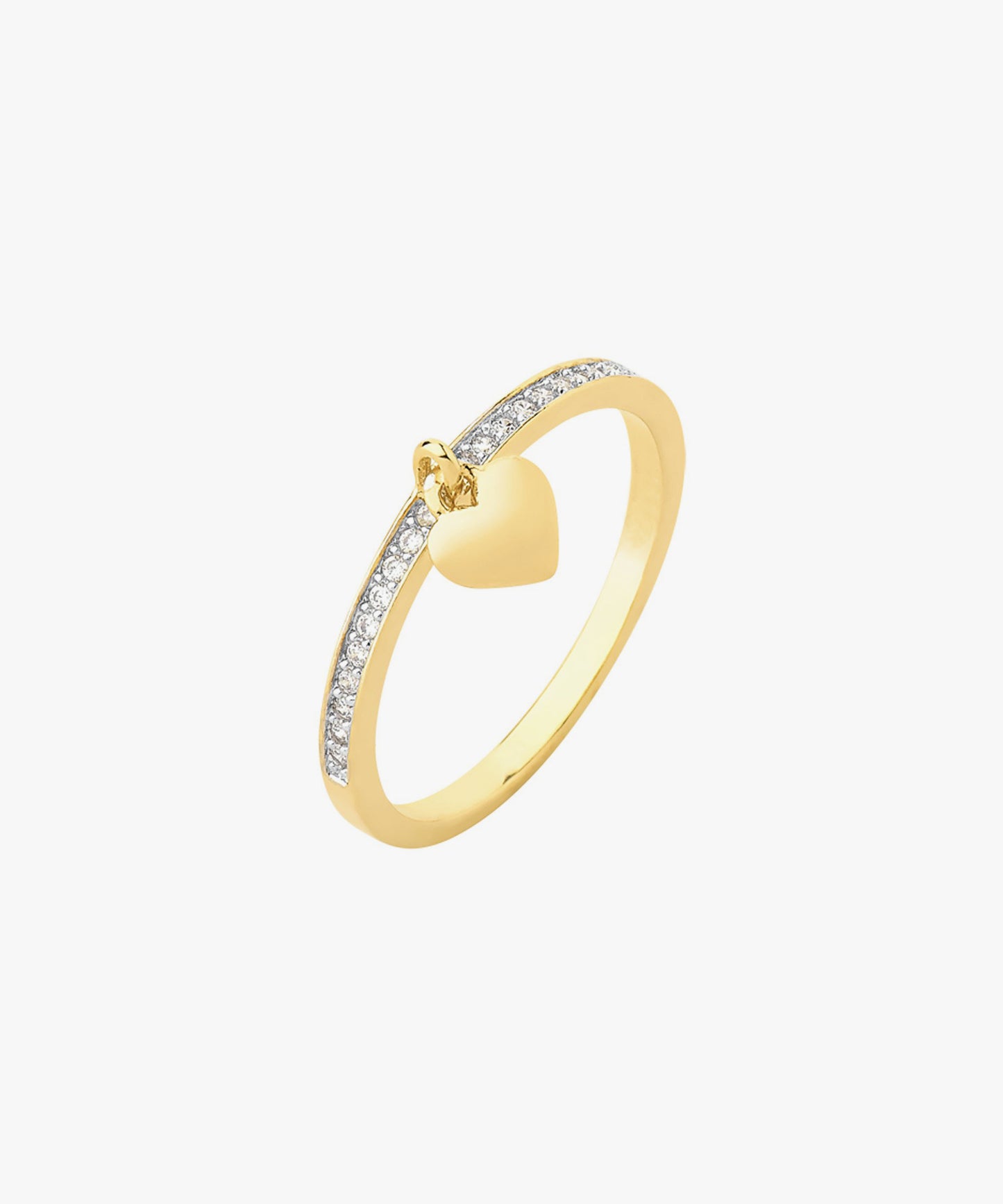 Anillo shaker Corazón Baño de Oro 18k