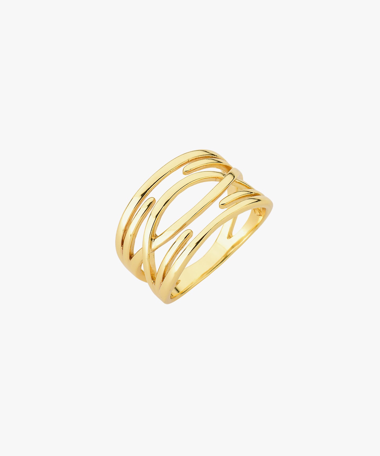 Anillo GISÈLE Baño de Oro 18k/Rodinados