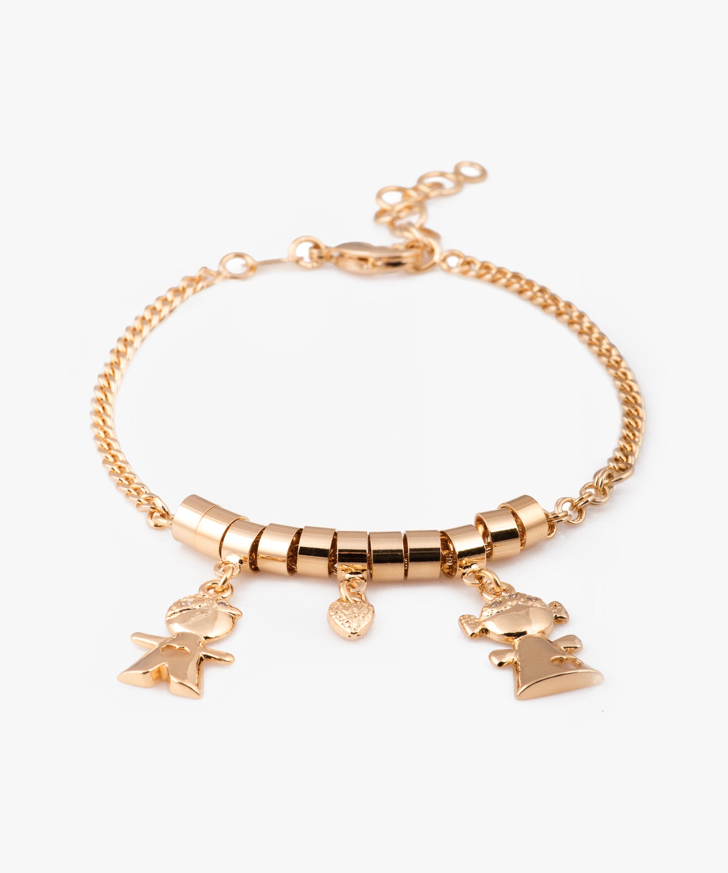 Pulsera parejita Baño de Oro 18k