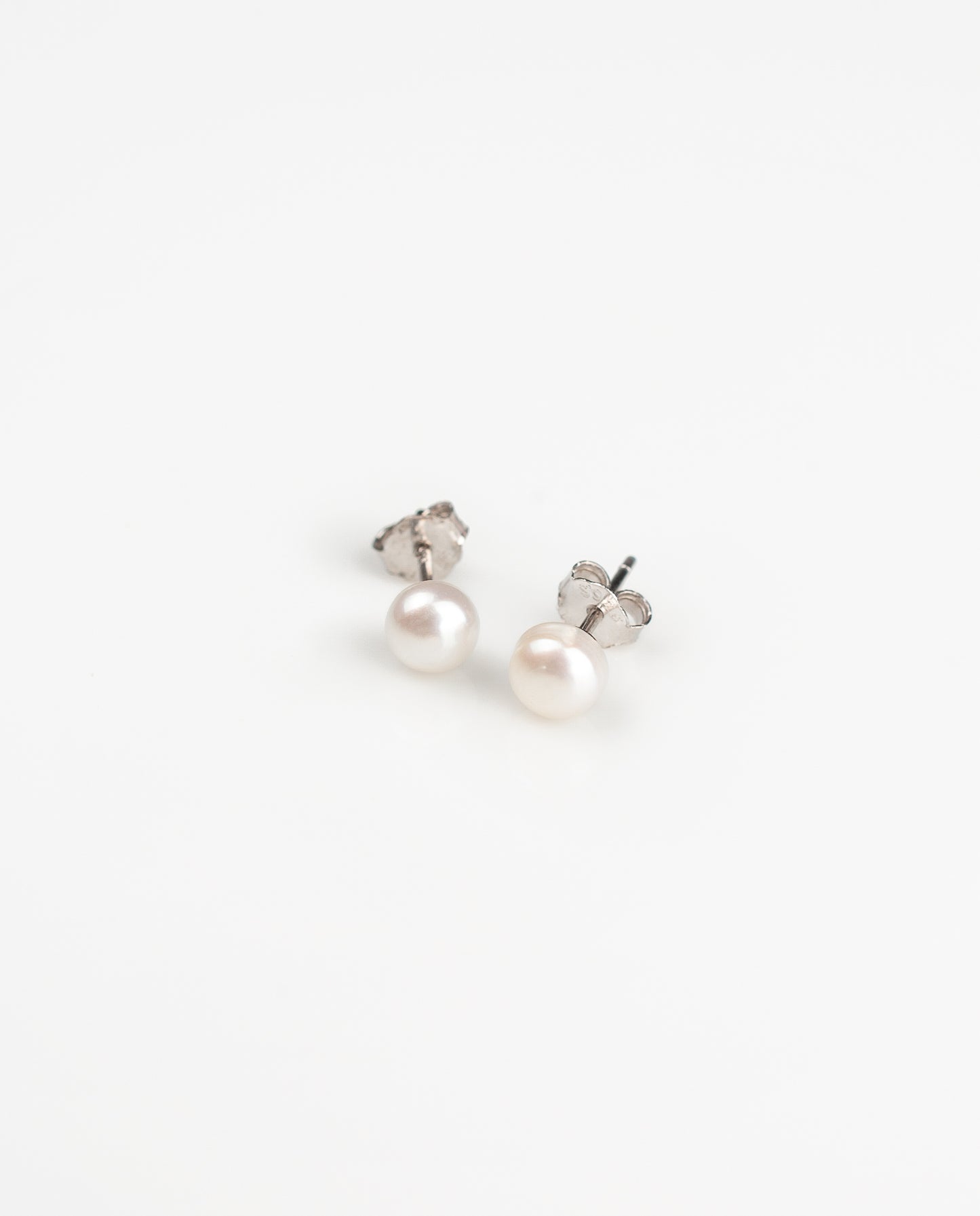 MINI Aros de Perla de Río Plata 925 5mm