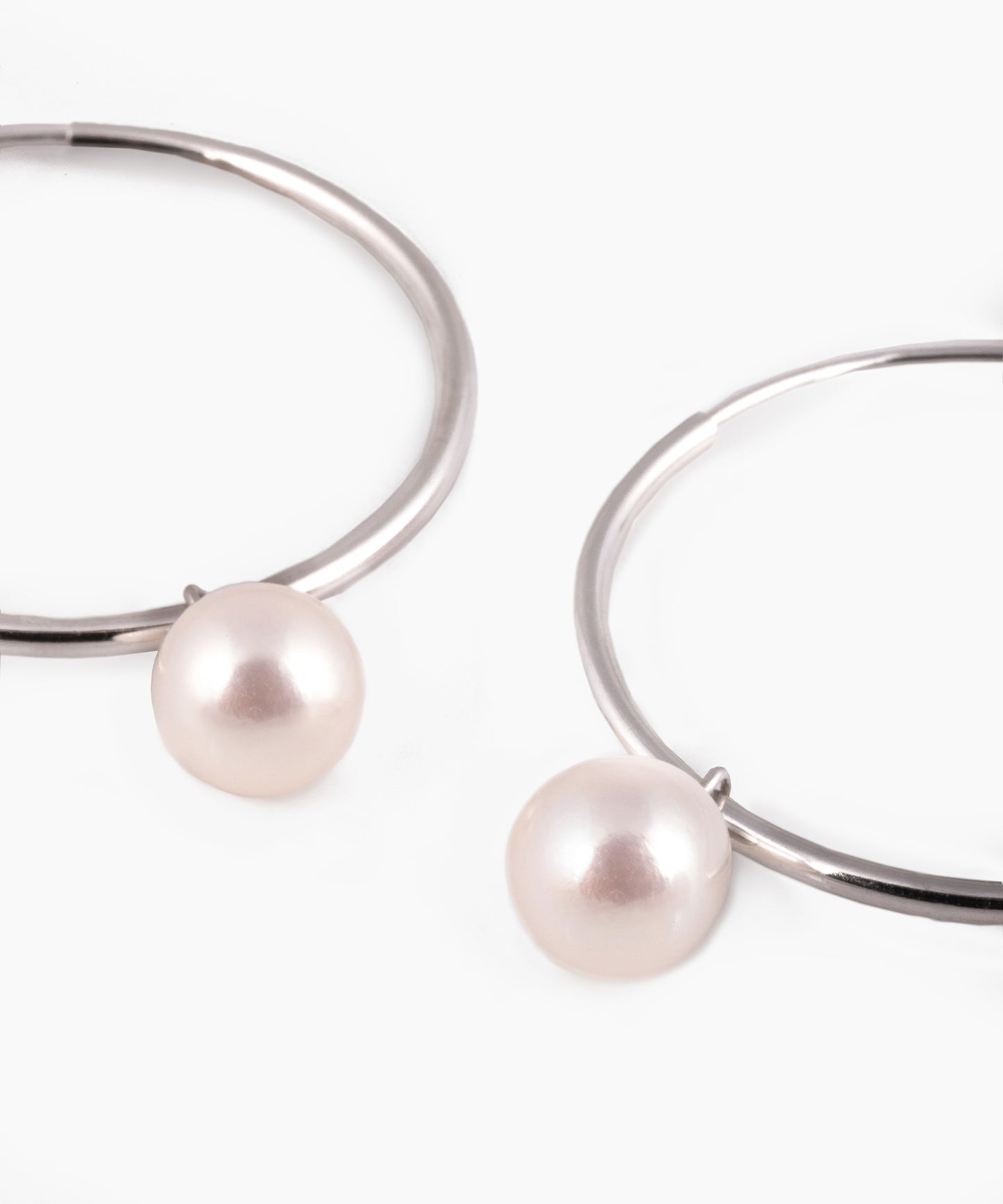 Aros NIZA de argolla Perlas de Río Plata 925